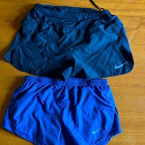 Two pair of Nike running shorts